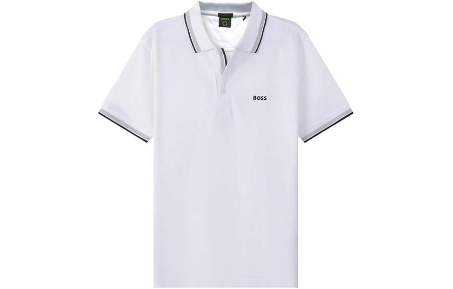 HUGO BOSS Boss HUGO BOSS Logo Embroidered Short Sleeved Polo Shirt