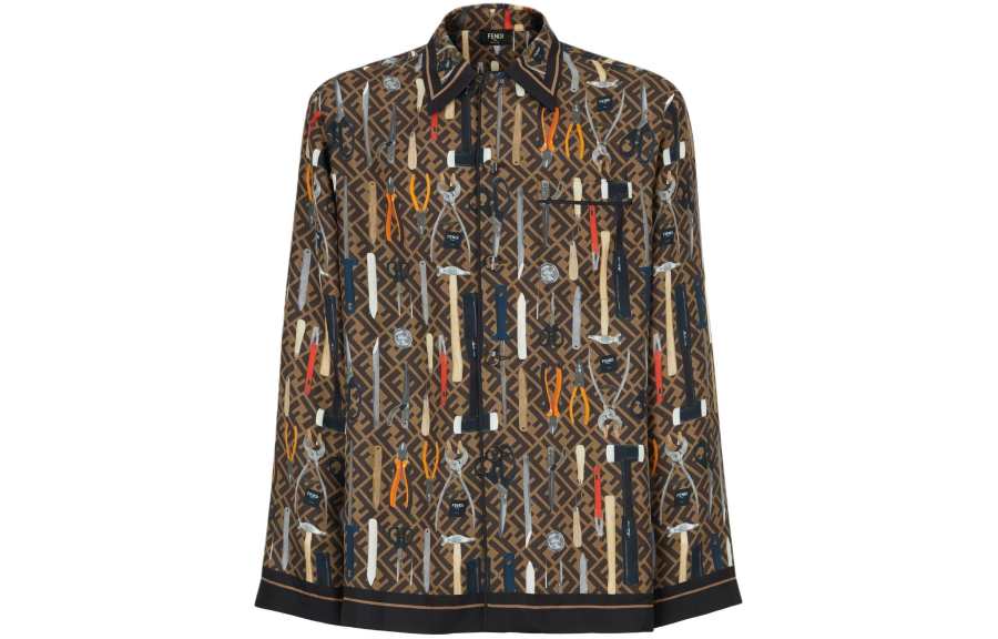 FENDI Ff Motif Long Sleeved Shirt