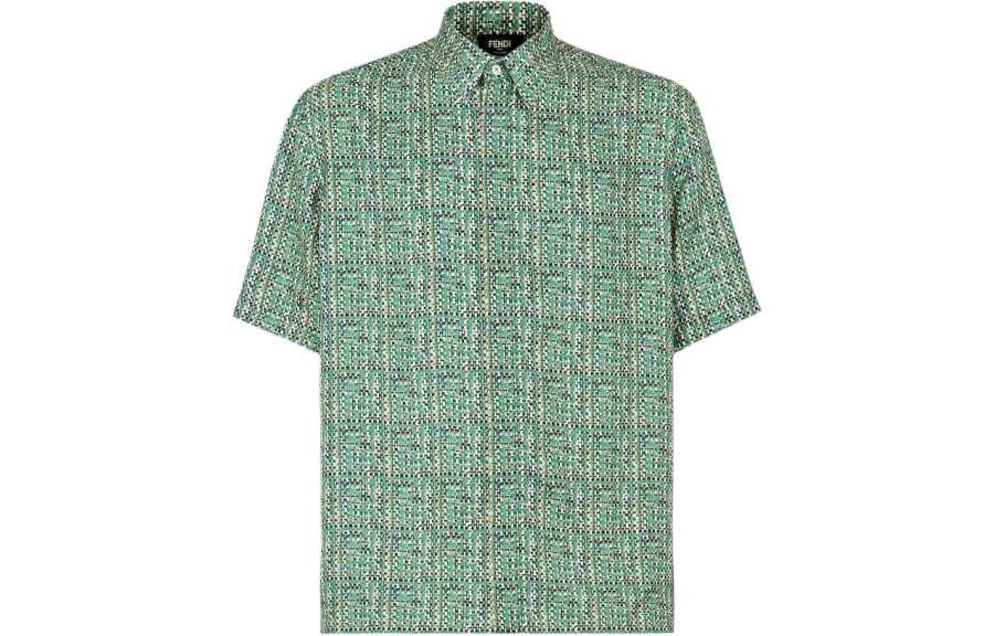 FENDI All Over Ff Printed Short Sleeeved Shirt