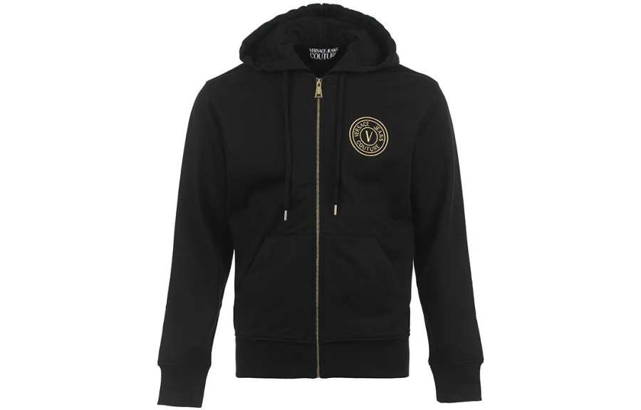 VERSACE JEANS COUTURE Versace Zip-Up Drawstring Hoodie