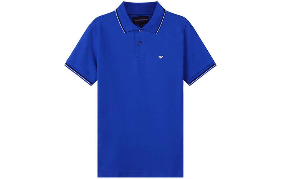 EMPORIO ARMANI Logo Detailed Short Sleeved Polo Shirt