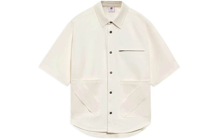 Li-Ning Li Ning Shirts Men's Beige Lapel Moderate Other