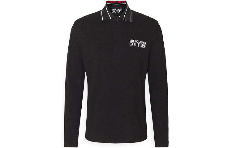 VERSACE JEANS COUTURE Polo Shirt Men's Black