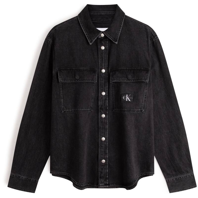 CALVIN KLEIN Shirt Men's Denim Black