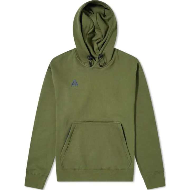 Nike Nike Sweatshirts Men's Green Hooded Moderate Regular