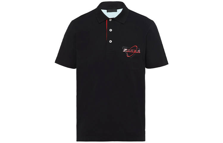 PRADA FW21 Polo Shirt Men's Black