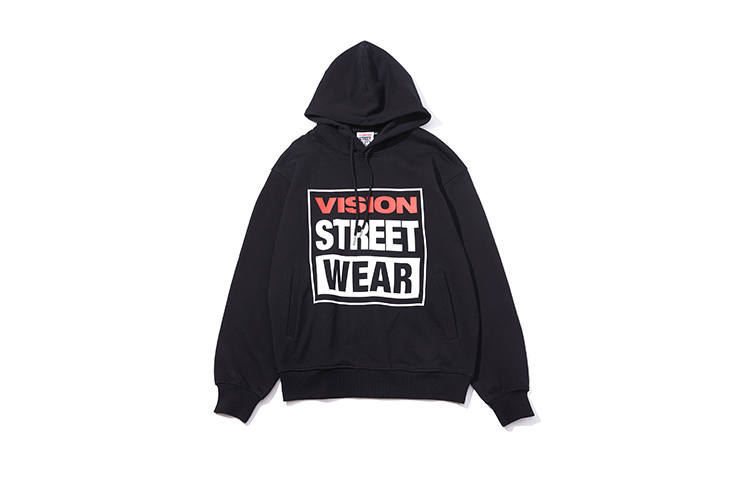 Vision Street Wear Sweatshirts Unisex Hooded Moderate Regular