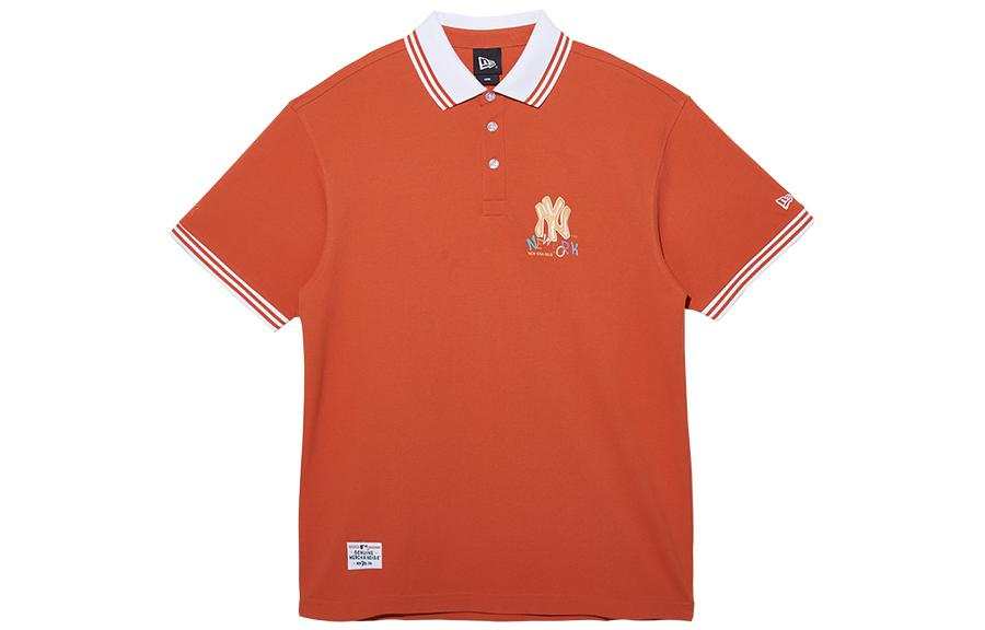 New Era Polo Shirts Men's Orange Moderate