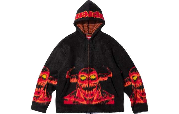 Supreme Supreme Toy Machine Zip Up Hooded Sweater