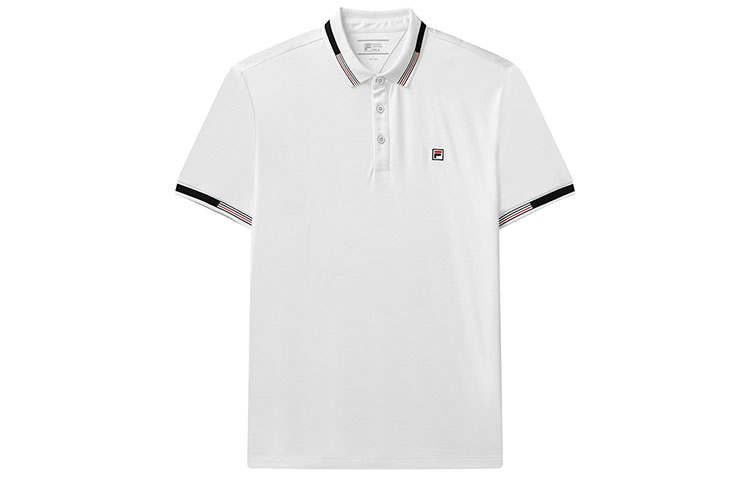 FILA Polo Shirts Men's White Moderate Straight Fit
