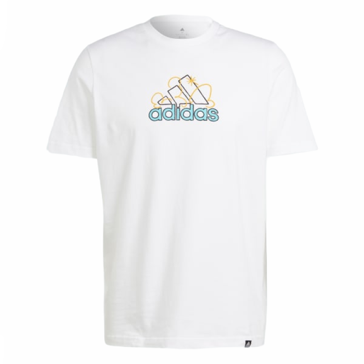 Adidas Adidas Sportswear T Shirts Men's White Crew Neck Moderate