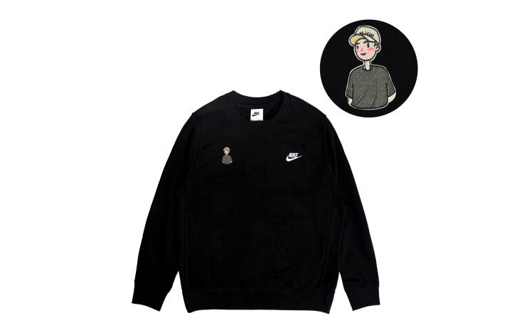 Nike Nike Sweatshirts Men's Black Crew Neck Moderate Regular