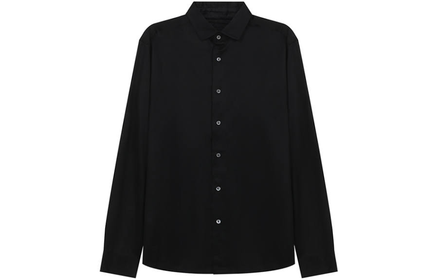 EMPORIO ARMANI Curved Hem Buttoned Shirt