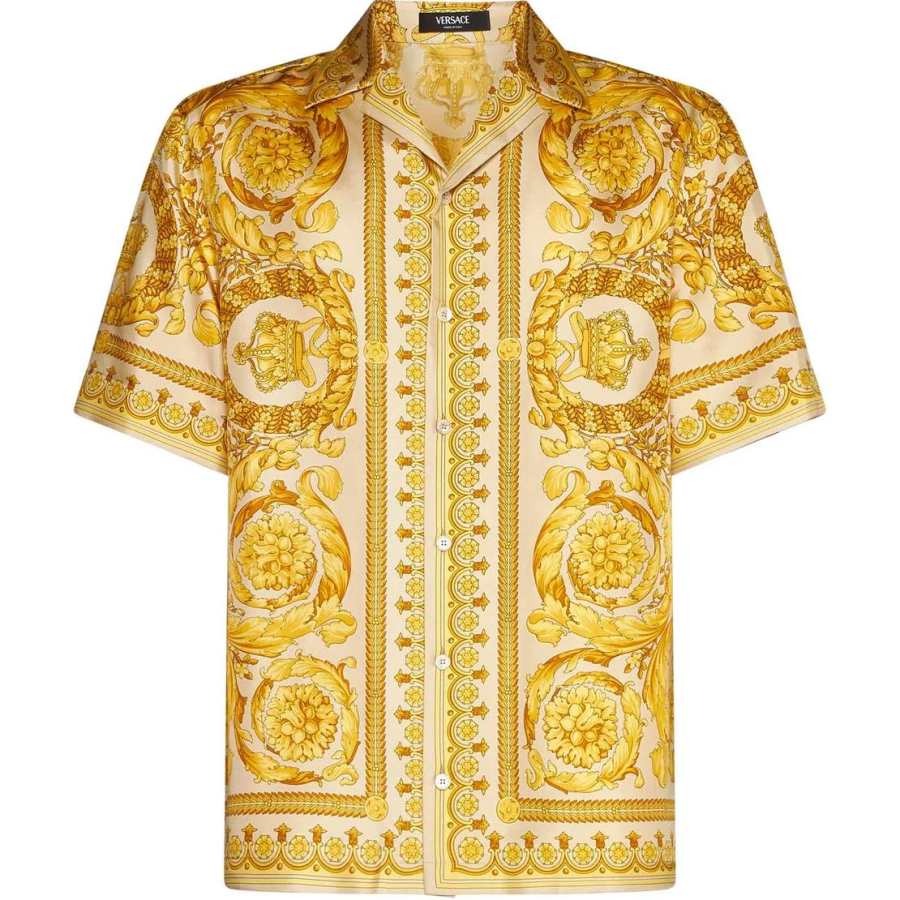 VERSACE VERSACE Short-Sleeved Barocco Printed Shirt