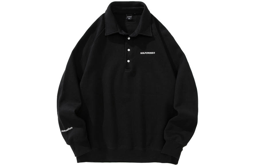 GOLFCROSS GOLFCROSS Sweatshirts Unisex Lapel Moderate Regular