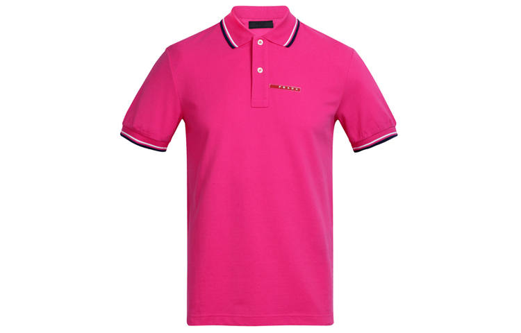 PRADA PRADA Polo Shirt Men's Rose Red