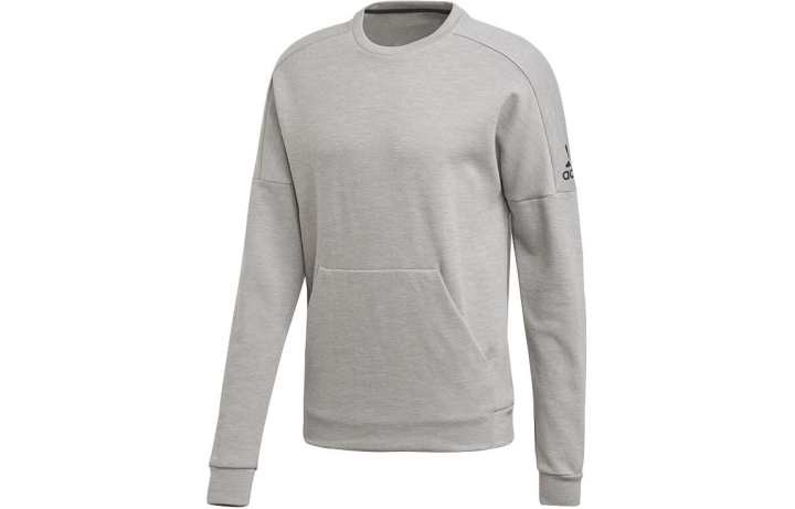 Adidas Adidas Sweatshirts Men's Gray Crew Neck Moderate Regular