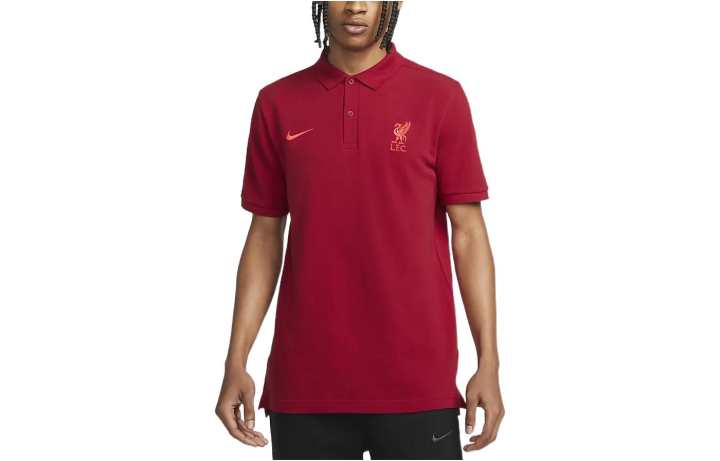 Nike Nike Polo Shirts Men's Red Polo Collar Moderate Straight Fit