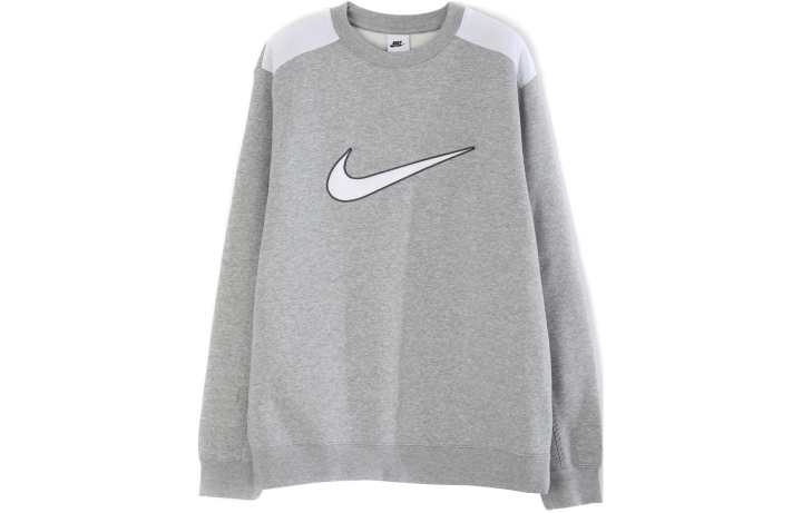 Nike Nike Sweatshirts Men's Gray Crew Neck Moderate Regular
