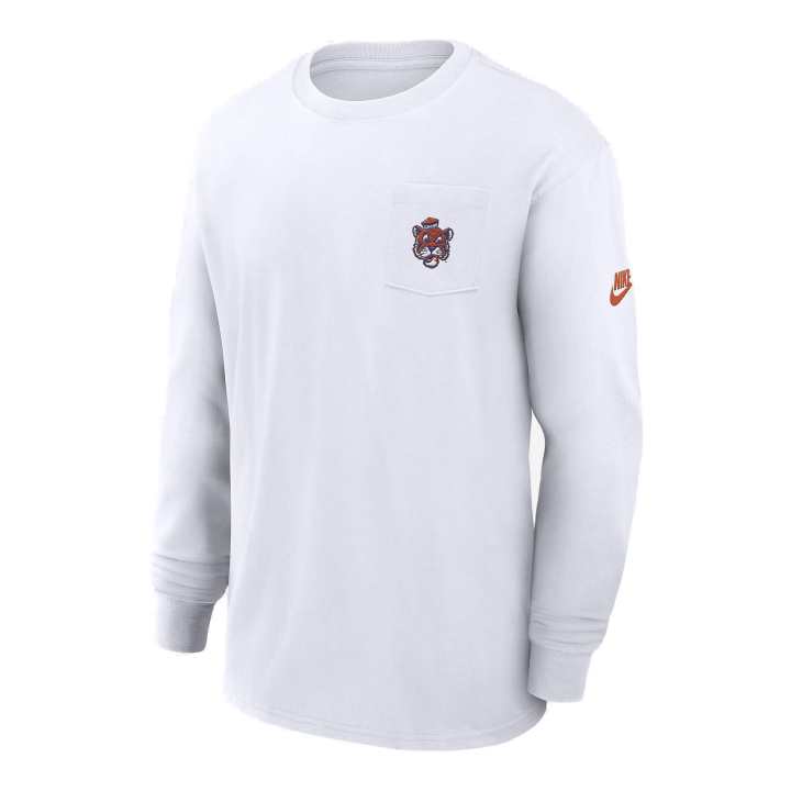Nike Nike Clemson Tigers Legacy Max90 Pocket Men's Nike College Long Sleeve T Shirt