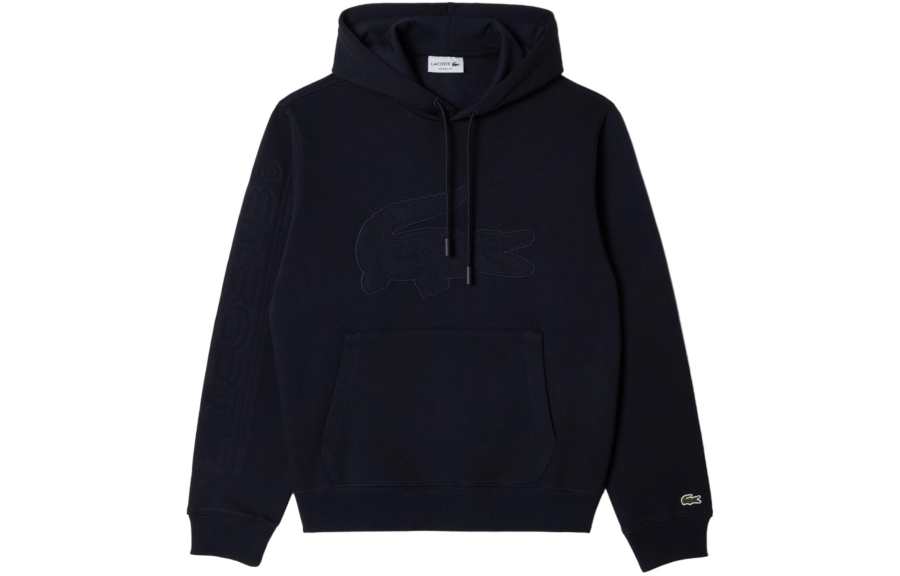 LACOSTE LACOSTE Crocodile Drawstring Hoodie