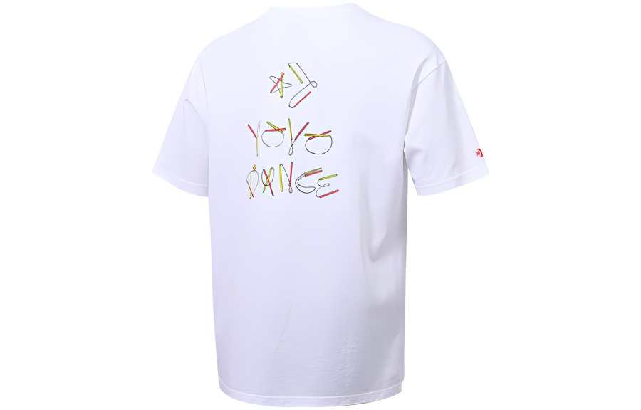 Converse T Shirts Men's White Crew Neck Moderate Straight Fit