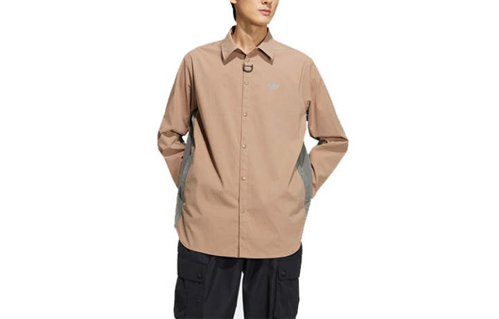 Adidas Adidas Shirts Men's Brown Lapel Moderate Workwear