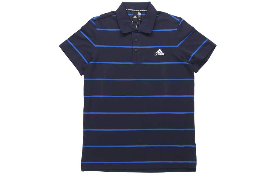 Adidas Adidas Polo Shirts Men's Blue Polo Collar Moderate Straight Fit