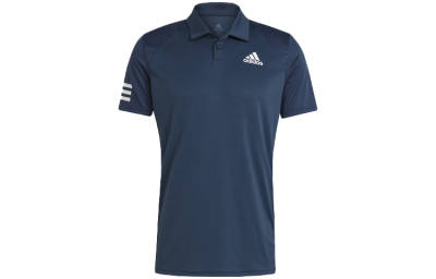 Adidas Polo Shirts Men's Navy Blue Polo Collar Moderate Straight Fit