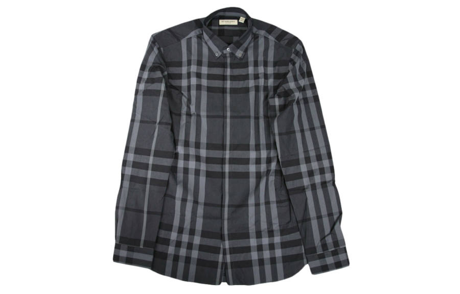 Burberry Shirt Men's Gray Black