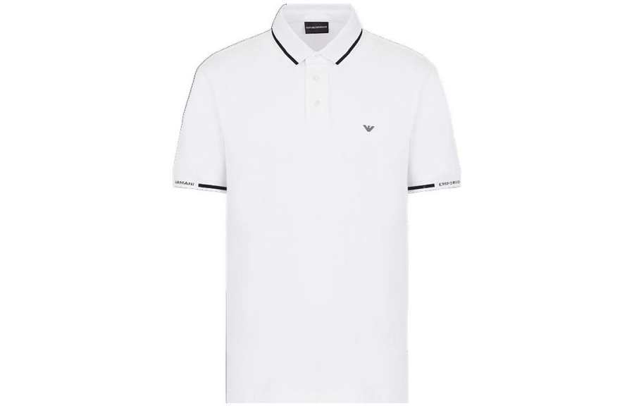 EMPORIO ARMANI SS22 Polo Shirt Men's White