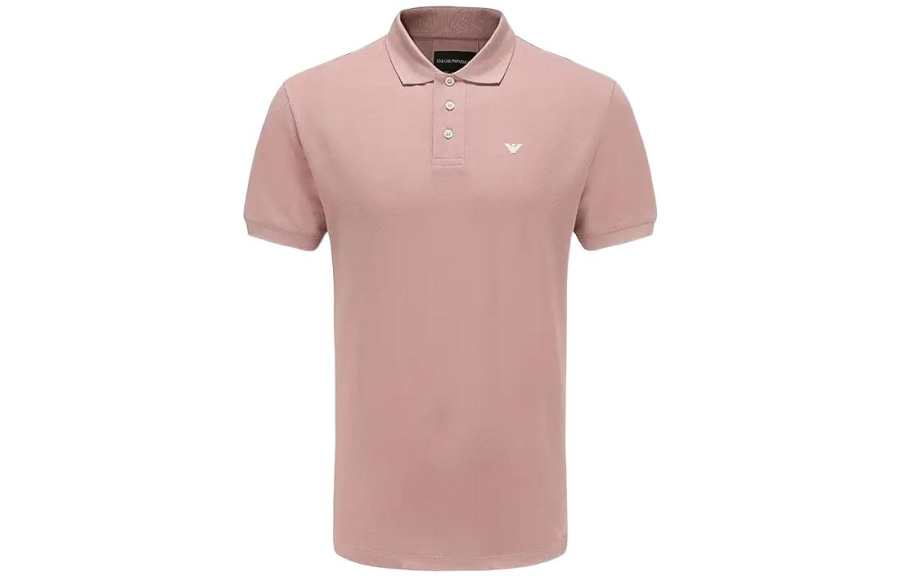 EMPORIO ARMANI SS22 Polo Shirt Men's Pink