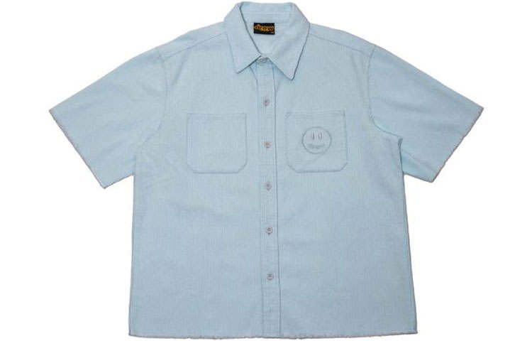 Drew House Smiley Collection Shirt Unisex Light Blue