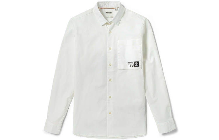 Timberland Shirts Men's White Square Collar Moderate Shirt