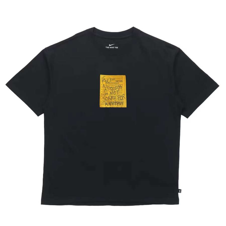 Nike Nike T Shirts Unisex Black Crew Neck Moderate Straight Fit