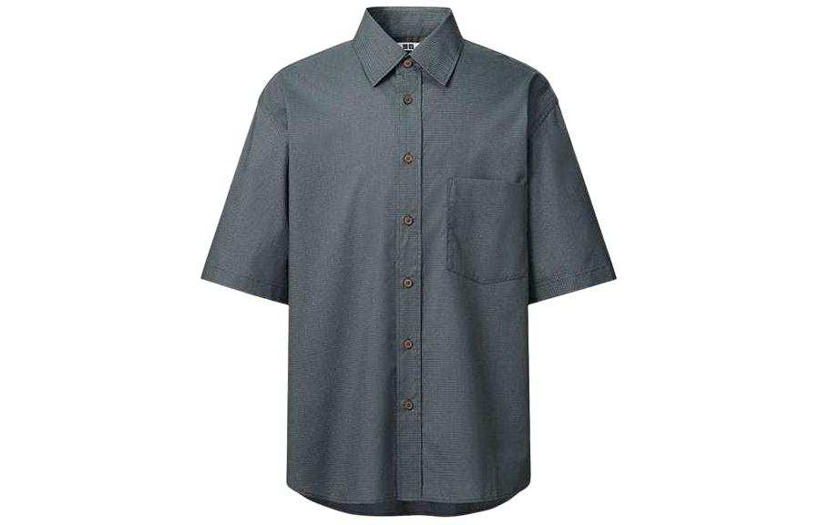 UNIQLO SS24 Shirt Men's Dark Gray