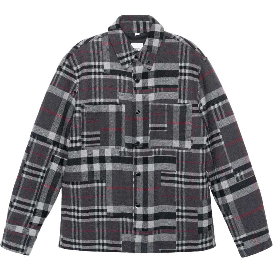 Burberry Shirts Men's Gray Lapel Moderate Other
