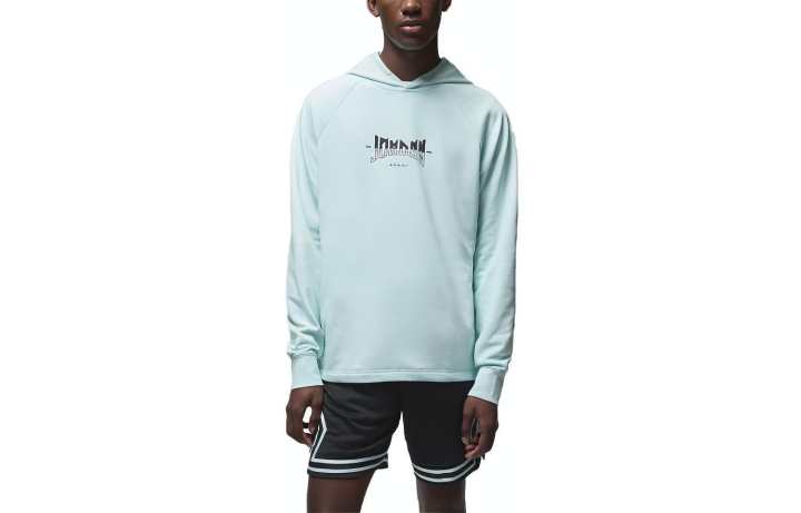 Jordan Jordan Sport Sweatshirts Men's Mineral Blue Hooded Moderate Regular