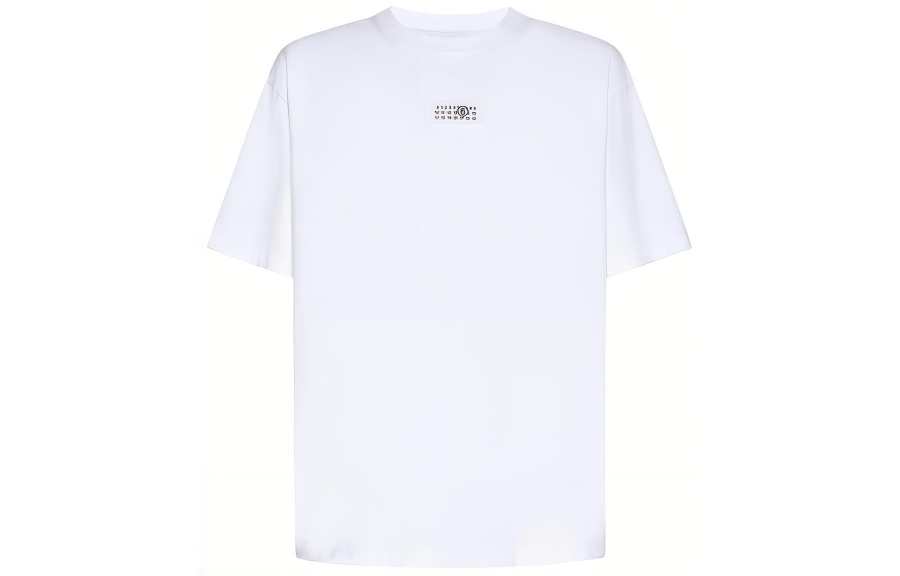 MM6 Maison Margiela Logo Patch Crewneck T Shirt