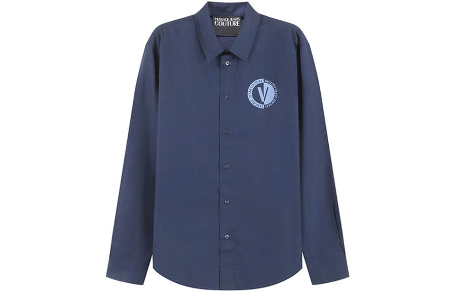 VERSACE JEANS COUTURE FW23 Shirt Men's Dark Blue