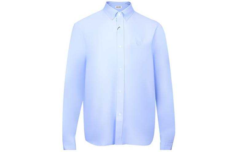 KENZO Shirts Men's Sky Blue Pointed Collar Moderate Other