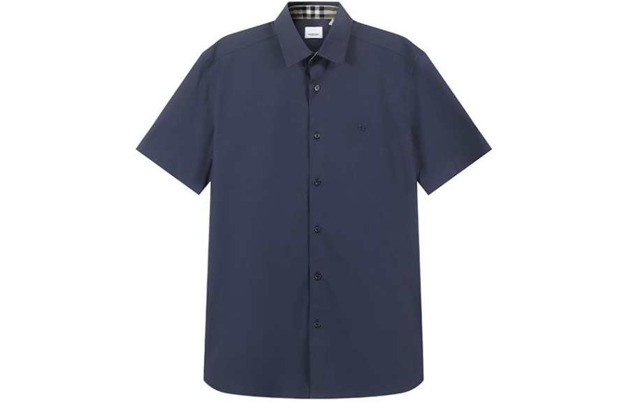 Burberry SS24 Shirt Men's Marine Blue
