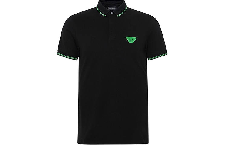 EMPORIO ARMANI Polo Shirts Men's Black Moderate