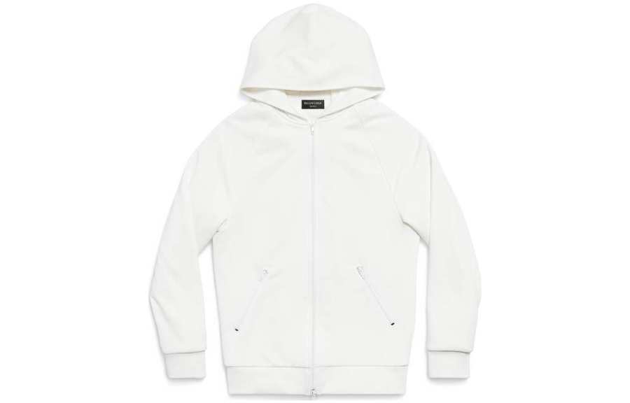 Balenciaga Long Printed Straight Hem Hoodie