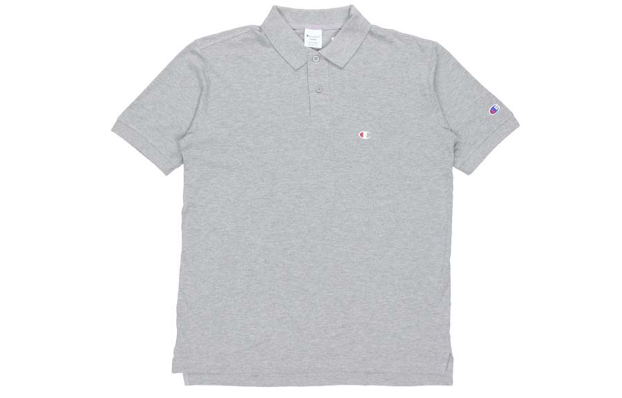 Champion Polo Shirt Japan Version Unisex Light Gray