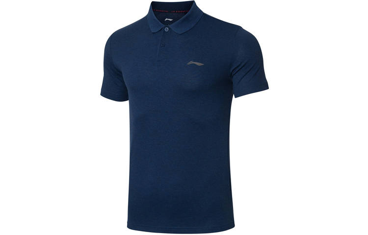 Li-Ning Li Ning Polo Shirts Men's Heather Gray Guangdong Blue Polo Collar Moderate Other