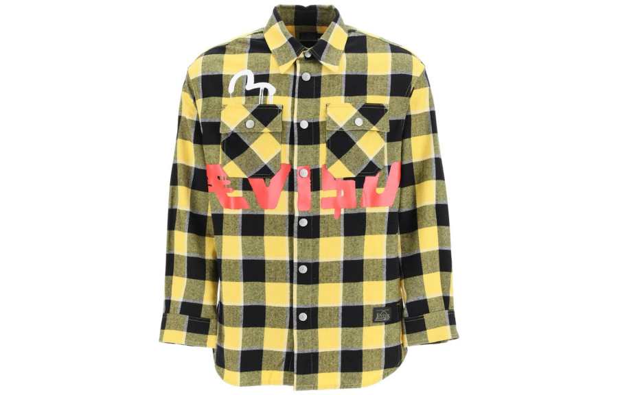 EVISU Evisu x Sfera Ebbasta check-print cotton shirt