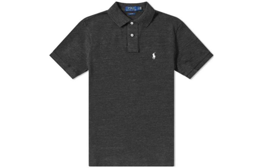 Polo Ralph Lauren Polo Shirt Custom Slim Fit Men's Black