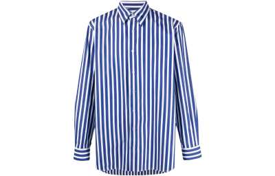 ETRO Shirts Men's Blue Lapel Moderate Other