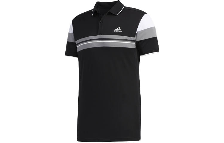 Adidas Adidas Polo Shirts Men's Black Polo Collar Moderate Other